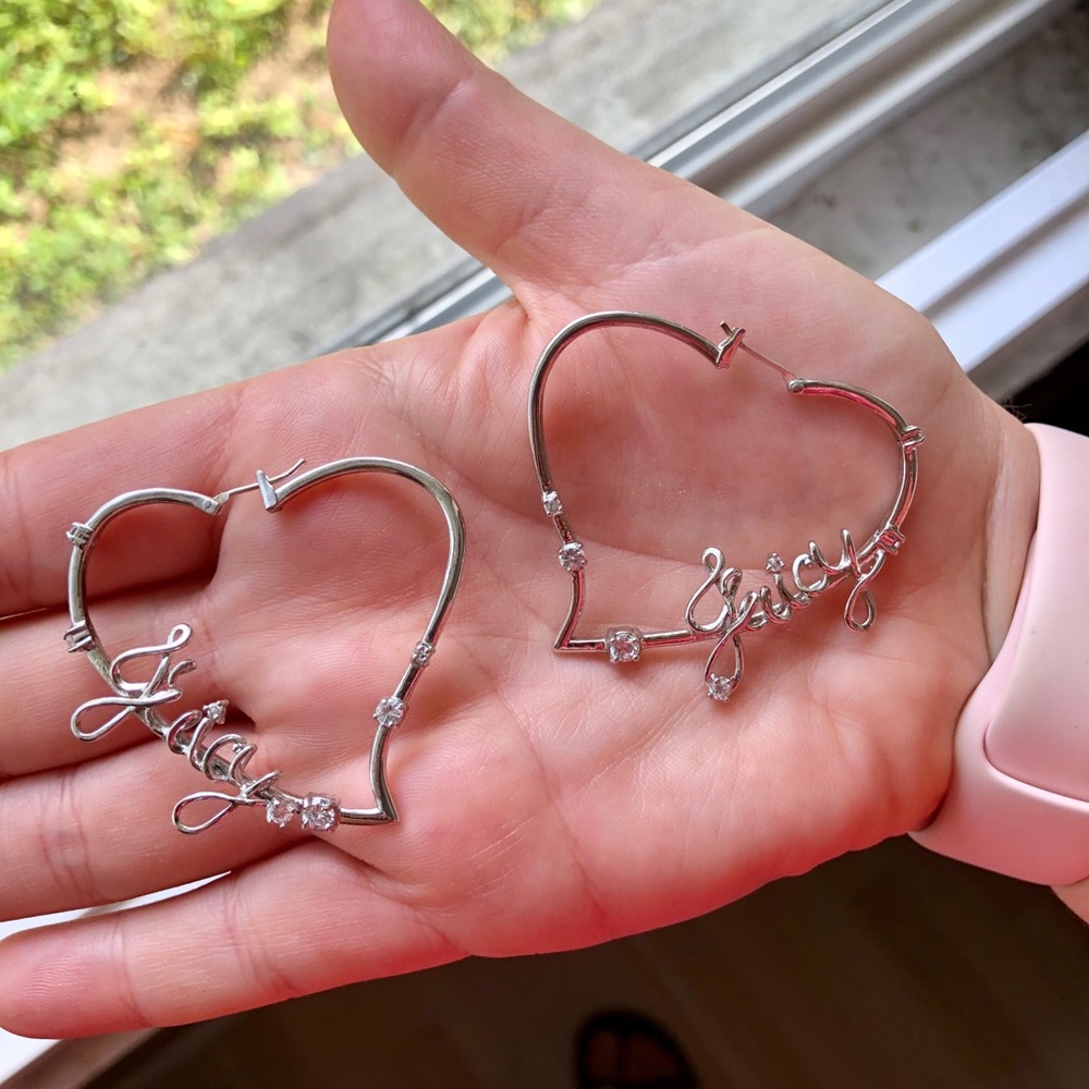 Juicy Couture Silver Hoop Earrings